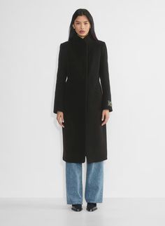 THE COCOON LONG COAT | Aritzia Cocoon Coat Aritzia, Aritzia Coat, Coat Guide, New Party Dress, Wind Protection, Tailored Coat, Cocoon Coat, Cashmere Color, Belted Coat