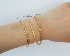 18k Gold Stainless Steel Bracelets, Waterproof Tarnish Resistant Bracelet, Minimalist Bracelet - Etsy Handmade 14k Gold Minimalist Bracelets, Handmade Minimalist 14k Gold Bracelets, Handmade Minimalist Yellow Gold Chain Bracelet, Minimalist Handmade Gold Chain Bracelet, Pvd Coating, Bracelet Minimalist, Minimalist Bracelet, Rural Area, Canada Post