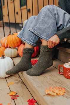 - Nothing is better than cozy socks and hot cider on a cool day! - Ultra warm thick material - Can be worn rolled - A fitted silhouette Cozy Super Soft Socks For Fall, Warm Socks For Stocking Stuffer In Fall, Warm Comfortable Fall Socks, Comfy Cozy Fit Socks For Fall, Comfortable Cozy Fall Socks, Comfortable Socks For Fall, Comfy Super Soft Socks For Fall, Thick Comfortable Socks For Fall, Comfortable Soft Knit Socks For Fall