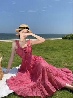 Anokhinaliza Vintage Bandage Holiday Beach Midi Dress Summer Pink Spaghetti Straps Backless Boho Vestidos Female Casual Fairy Clothes Mujer S：Length:110cm， Bust:82cm ，Waist:64cm M：Length:111cm， Bust:86cm ，Waist:68cm L：Length:112cm ，Bust:90cm， Waist:72cm Note: 1. Please follow the size chart to select the size and do not select directly to your habits. 2. The size may have 1-3 cm differs due to manual measurement. 3. As we all know, the different computers display colors differently, the color of Feminine Beach Maxi Dress With Spaghetti Straps, Pink Tie Straps Maxi Dress For Beach, Pink Halter Neck Maxi Dress For Beach Season, Pink Sling Dress For Summer, Pink Summer Sling Dress, Sling Dresses For Beach Season, Pink Strapless Sundress For Beach Season, Pink Sleeveless Dress For Beach Party, Pink Sundress Maxi Dress For Beach