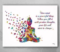 Wall Art For Yoga Room, Sukhasana Pose, Yoga Kunst, Frases Yoga, Yoga Wall Decor, Yoga Prints, Butterfly Quotes, Yoga Poster, Yoga Wall