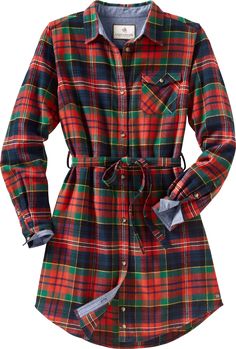 The women's Open Spaces Dress is a relaxed fit flannel dress with chambray lined collar and cuffs so you have a quality dress with the style you want. You won't want to be without this piece this season. Plaid Flannel Dress, Space Dress, Red Plaid Flannel, Flannel Dress, Holly Berry, White Tail, Open Spaces, Sport Dress, Plaid Flannel Shirt