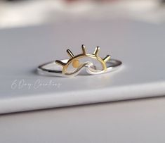 This lovely sunset mustard seed ring is inspired from Matthew 17:20, "If you have faith as small as a mustard seed, you can say to this mountain, 'Move from here to there,' and it will move. Nothing will be impossible for you." (if you choose to include the Bible verse, Matthew 17:20 will be printed on a small transparent card included in the package.  It is dainty, lightweight, and easy to wear. It is made from 925 sterling silver, gold plating, resin, and a real mustard seed. Gold Rings As Summer Gift, Gold Rings For Summer Gift, Summer Gift Gold Rings, Stackable Jewelry As Summer Gift, Summer Stackable Jewelry As Gift, Gold Sterling Silver Jewelry For Summer, Yellow Rings For Summer Gift, Minimalist Rings For Summer Gifts, Silver Jewelry For Summer Anniversary