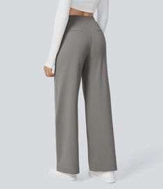 Discover Women’s Halara Flex™ High Waisted Plicated Side Pocket Straight Leg Work Pants at Halara, Crowd-Approved Affordable Choices Made For What Moves You. Comic Guide, Corporate Girlie, Meeting Outfit, High Waisted Dress Pants, Slacks For Women, Style Goals, Party Rock, Jean Large, 2024 Style