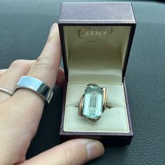 Vintage 14k Gold Genuine Aquamarine Ring From Carson’s Jewelers. Beautiful Gently Used Size 7 Ring. Absolutely Nothing Wrong With It. Was A Gift From My Great Grandmother Just Not My Style. Luxury 14k Gold Topaz Ring For Formal Occasions, Fine Jewelry Topaz Ring For Formal Occasions, Elegant Aquamarine Ring With Vvs Clarity, Elegant Aquamarine Rings With Vvs Clarity, Luxury 14k Gold Topaz Ring As Gift, Formal Heirloom Blue Topaz Jewelry, Elegant 14k Gold Topaz Ring With Vs Clarity, Elegant Yellow Gold Ring With Aquamarine, Formal Aquamarine Rings Fine Jewelry