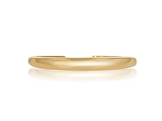 This Gold Domed Bangle in 14k yellow gold features a hinged closure. This piece looks great alone and amazing stacked with other bangles. Bangle comes in size small- perfect for a small wrist. Can be special ordered in larger sizes and in white or rose gold. The size of this bangle bracelet is approximately 6.3 inches for a size small wrist. This represents the inside circumference the bangle. Please contact us for custom sizes. Please allow 4-6 weeks for delivery Elegant Gold Cuff Bracelet With Thick Band, Elegant Gold Thick Band Cuff Bracelet, Elegant Yellow Gold Bands With Smooth Bezel, Timeless Adjustable Round Cuff Bracelet, Elegant Thick Band Bangle With Polished Finish, Classic Open Band Cuff Bracelet With Polished Finish, Timeless 14k Gold Cuff Bracelet, Tarnish Resistant, Timeless 14k Gold Cuff Bracelet Tarnish Resistant, Classic Gold Hinged Cuff Bracelet