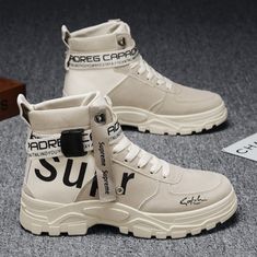 Trendy Fashion Men's Round Toe Outdoor Waterproof Leather Water Shoes Military Ankle Work Boots, Mens boots Fur Snow Boots, Short Ankle Boots, All Black Shoes, Warm Snow Boots, Mens Canvas Shoes, Popular Sneakers, Winter Ankle Boots, Mens Boots Fashion, Men Sneakers