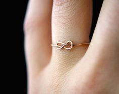 Promise ring knot ring infinity ring Gold by ChildrenofFlowers Knot Promise Ring, Gold Infinity Ring, Infinity Knot Ring, Gold Knot Ring, Rose Cut Ring, Infinity Knot, Adjustable Knot, Style Goals, Infinity Ring