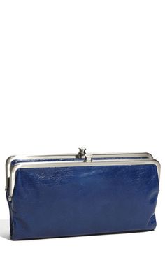 Hobo International 'Lauren' Double Frame Clutch #Nordstrom Chic Rectangular Travel Wallet, Chic Travel Wallets In Rectangular Case, Chic Travel Wallet With Rectangular Case, Chic Rectangular Wallet, Chic Formal Coin Purse With Card Slots, Classic Clutch With Fold Over Clasp For Daily Use, Elegant Clutch With Interior Card Slots, Classic Rectangular Coin Purse With Magnetic Closure, Formal Wallets With Interior Card Slots In Rectangular Case