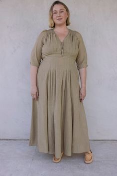 the olympia dress in khaki – Kara Thoms Boutique Daywear Midi Dress With Natural Waistline, Elegant Dresses For Daywear, Elegant Dresses With Natural Waistline For Daytime, Beige Spring Dress With Natural Waistline, Spring Beige Dress With Natural Waistline, Daywear Mid-length Cotton Maxi Dress, Olive Dress For Summer Daywear, Cotton Mid-length Maxi Dress For Daywear, Olive Summer Dress For Daywear