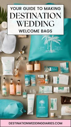 the ultimate guide to making destination wedding welcome bags