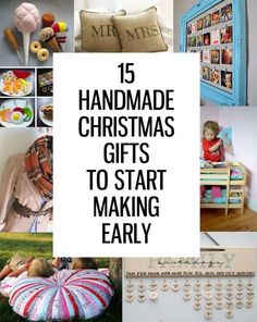 the top ten handmade christmas gifts to start making each other's names and pictures