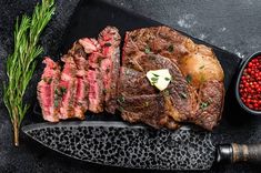 How to Cook a Chuck Roast in the Oven | Steak University Tomahawk Steak Recipe, Wagyu Beef Steak, Herb Butter Recipe, Steak In Oven, Seasoned Butter, Garlic Herb Butter, Grilled Beef, Wagyu Beef, Garlic Recipes