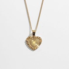 Golden Heart Necklace, Heart Necklace Gold, The Romantics, Lucky Charm Necklace, Golden Heart, Ancient Knowledge, Vintage Jewelry Box, Layered Chains, Gold Heart Necklace