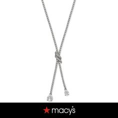 in stock Lariat Necklace, Necklace Designs, Cubic Zirconia, Pick Up, In Store, Buy Online, Sterling Silver, Free Shipping, Silver