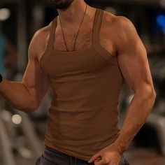 Season:Summer; Sleeve Length:Sleeveless; Gender:Men's; Style:Fashion,Streetwear,Bodybuilding Fitness; Tops Type:Wife beater Shirt,Ribbed Knit tee,Vest Top,Undershirt,Tank Top; Occasion:Sports  Outdoor,Athleisure; Pattern:Plain; Neckline:Square; Listing Date:04/18/2023; Bust:; Length:; Knit Style:Ribbed Wife Beater Shirt, Mens Vest Tops, Outdoor Athleisure, Gym Vests, Undershirt Tank Top, Cheap Tank Tops, Black And White Coffee, Sleeveless Outfit, Muscle T Shirts