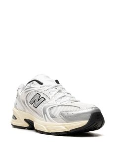 Find NEW BALANCE 530 Low-top Sneakers on Editorialist. white/silver-tone mesh panelling faux leather logo patch to the side logo-print tongue round toe front lace-up fastening branded insole rubber sole These styles are supplied by a premium sneaker marketplace. Stocking only the most sought-after footwear, they source and curate some of the most hard to find sneakers from around the world. Sneaker Trends, Trending Sneakers, Leather Logo, Sneakers White, White Silver, Logo Print, Low Top, Patch Logo, New Balance