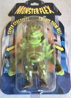 the action figure is in its package and has an angry look on it's face