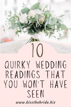 the top 10 quirky wedding readings that you won't have seen