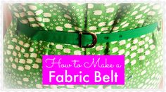 how to make a fabric belt