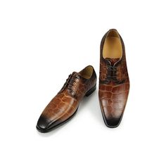 Introducing the CrocoElegance Pointed Toe Crocodile Texture Derby Dress Shoes, the epitome of sophistication and style. Crafted with genuine leather, these derby shoes exude luxury and elegance. The pointed toe shape adds a touch of refinement, making them perfect for any formal occasion. Designed for the modern gentleman, these derby shoes feature a lace-up closure for a secure and comfortable fit. The rubber outsole provides excellent traction, ensuring you can confidently stride through any s Crocodile Texture, Texture Print, Derby Dress, Modern Gentleman, Derby Shoes, Casual Everyday, Signature Style, Formal Occasion, Black Men