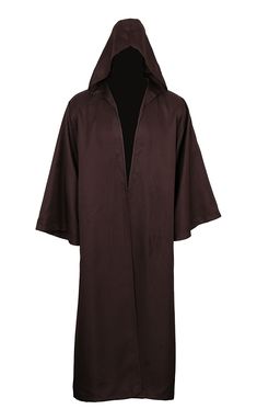 a brown robe is shown on a white background with the hood pulled over it's shoulders