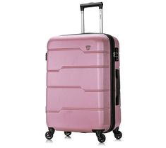 Incredibly sleek and packed with functional features, the Rodez luggage makes traveling a little easier. It features a built-in lock, silent spinner wheels, a retractable handle, and other essential conveniences. From DUKAP. Luggage Pink, Hardside Spinner Luggage, Hardside Luggage, Checked Luggage, Side Snap, Tsa Approved, Spinner Luggage, Materials Engineering, Easy Packing