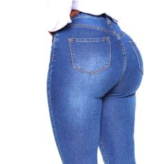 Fashion Nova High Waisted Medium Blue Denim Size 3 Fitted Jeans (Never Worn But Tag Ripped ) Fitted Jeans, Stretch Denim Fabric, Squat Rack, Curvy Women Jeans, Jeans Fashion, Fashion Nova Jeans, Jeans Color, Denim Fabric, High Jeans