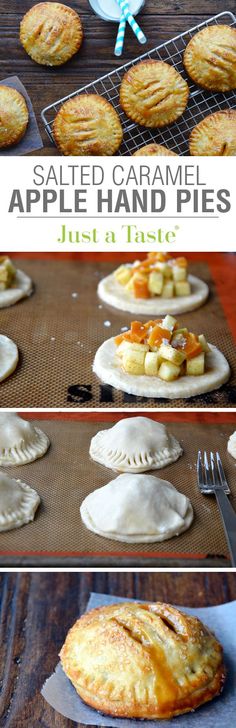 homemade salted caramel apple hand pies are ready to go into the oven