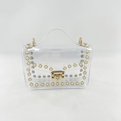 Free U.S. shipping. Style:  , color:White, suite for season：Spring, Summer, Autumn ，Beach, Date, Going out, Hanging out, Party, Material PU, Pearl Embellished Top Handle Clear Satchel Crossbody Bag with Chain Strap Summer Crossbody Shoulder Bag With Pearl Handle, Summer Shoulder Bag With Chain Strap, Chic Spring Event Shoulder Bag, Summer Clutch Shoulder Bag With Pearl Handle, Elegant Summer Bag With Chain Strap, Summer Pearl Handle Clutch Shoulder Bag, Summer Party Shoulder Bag With Pearl Handle, Rectangular Shoulder Bag For Spring Events, Chic Summer Event Bags