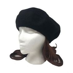 Casaba Women's Wool Warm Beret French Style Artsy Lightweight Fashion Hats Caps French Style Beret 100% Wool Artsy, Fashionable Trendy Headwear One Size Fits Most (18 inch forehead circumference opening) Warm for Winter Color: Black.  Gender: female.  Age Group: adult. Style Beret, Black Beret, Winter Hats For Men, Wool Berets, Winter Color, Winter Hats Beanie, Berets, Winter Colors, Men Winter