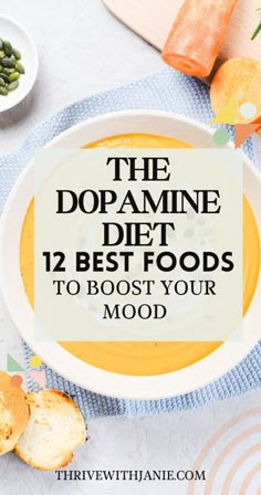 The dopamine diet is a great way to boost your mood. Here are 12 foods to boost your dopamine. These are the food that increase you energy and motivation while also boosting your mood. They ar ehappiness and energy foods. Dopamine Increasing Foods, Foods That Boost Dopamine, Dopamine Boosting Foods, Food To Boost Energy, Dopamine Foods The Brain, Dopamine Diet Recipes, Foods That Increase Dopamine, L Theanine Foods, Dopamine Rich Foods