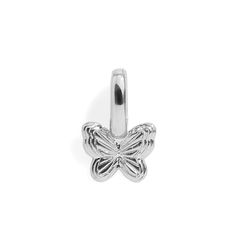 Transform your bracelet with our Butterfly Charm, a symbol of beauty and change. This delicate charm, available in gold or silver, features a beautifully detailed butterfly design. It's easy to clip on, allowing for quick customization of your jewelry. Wear it by itself for a subtle touch of nature or pair it with other charms to create a fluttering effect. The Butterfly Charm is perfect for anyone looking to add a bit of whimsy and elegance to their look. Capture the essence of transformation a Music Rings, Detailed Butterfly, Food Rings, Dog Ring, Fidget Rings, Nature Ring, Cat Ring, Animal Rings, Zodiac Necklaces