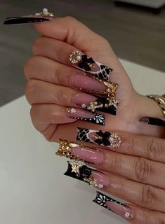 Acrylic Nail Designs Coffin, Weak Nails, Colored Acrylic Nails, Pretty Gel Nails, Acrylic Nails Coffin Pink