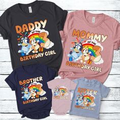 Personalization Blueydad Birthday Family Shirt, Custom Blueydad Shirt Bluey Birthday Shirt, Matching Birthday Shirts, Bluey Birthday, Family Birthday Shirts, Brother Birthday, Birthday Party Shirt, Family Shirt, Family Birthdays, Youth Hoodies