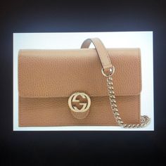 New Authentic Gucci Crossbody Tan Leather Bag. 7.5x4.5x1.4. Dust Bag Included. Classic Gucci Wallet On Chain, Gucci Gold Wallet On Chain With Chain Strap, Gucci Gold Wallet On Chain With Gold-tone Hardware, Gucci Leather Wallet On Chain With Gold-tone Hardware, Gucci Luxury Wallet On Chain With Gold-tone Hardware, Classic Gucci Wallet On Chain In Rectangular Shape, Gucci Classic Rectangular Wallet On Chain, Classic Rectangular Gucci Wallet On Chain, Gucci Designer Wallet On Chain With Gold-tone Hardware