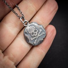 Unique Gifts For Him, Unisex Necklace, Necklace Chain Lengths, Skull Necklace, Skull Pendant, Memento Mori, Silver Man, Handmade Sterling Silver, Gift Necklace