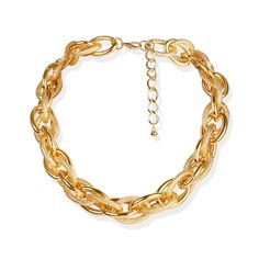 PRICES MAY VARY. CHUNKY GOLD NECKLACE FOR WOMEN: Simple chunky chain choker is trendy jewelry accessory in recent years. This necklace can be worn as single, or layered with other necklaces. GOLD CHOKER NECKLACE FOR WOMEN: A chunky necklace is the perfect way to add a touch of edge to your outfit. It looks great with everything from a t-shirt, to a dress. DAINTY GOLD STATEMENT NECKLACE: This lovely chunky link chain choker is perfect for layering, or wearing on it's own. Made from quality materi Dress Dainty, Chunky Gold Necklace, Chunky Gold Necklaces, Necklace For Women Gold, Gold Necklace For Women, Outfit For Women, Necklaces Gold, 90s Outfit, Gold Statement Necklace