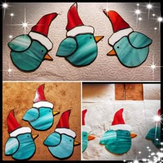 Creative Stained Glass Ideas, Glass Christmas Ornaments Diy, Stained Glass Christmas Ornaments, Diy Stained Glass Window, Snow Bird, Stained Glass Night Lights, Diy Ornament, Glass Christmas Decorations