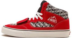 Vans Skate Shoes, Stadium Goods, Fear Of God, Vans Sneakers, Crazy Shoes, Red Suede, Dc Sneaker, Black Canvas, Velcro Straps