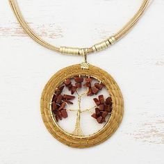 Gold plated sunstone and golden grass statement necklace, 'Autumn Foliage' - #Sunstone Tree and Golden Grass Circular #StatementNecklace #sunstonejewelry #treeoflife #treejewelry #treeoflifejewelry Gold Hand Wrapped Nature-inspired Jewelry, Nature-inspired Gold Wire Wrapped Jewelry, Adjustable Earthy Gold Jewelry, Earthy Gold Jewelry For Gifts, Earthy Style Gold Jewelry For Gifts, Earthy Gold Jewelry Made Of Copper, Gold Tree Of Life Nature-inspired Jewelry, Earthy Gold Copper Jewelry, Earthy Gold-colored Copper Jewelry