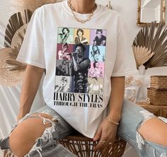 Harry Styles Through The Eras Shirt, TS The Eras Tour Tee, Haylor Shirt, Love On Tour 2023 shirt, Sweatshirt, Hoodie PRODUCT DETAILS Gildan 5000 Medium fabric (5.3 oz/yd² (180 g/m Classic fit Runs true to size 100% cotton (fiber content may vary for different colors) Tear-away label Item Details: - Unisex fit perfect for both men and women - Tees are standard sizes so we suggest ordering your usual size for the perfect fit Technology & Inks: We use only top of the line equipment; we currently ru Phil Dunphy, Eras Tour Shirt, Tour Merch, Evan Peters, Concert Shirts, Fan Shirts, Tour Shirt, Tour T Shirts, T Shirt And Shorts