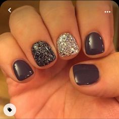 New Years Eve Nails, Nails Dip, Short Gel Nails, Dip Powder Nails, Dipped Nails, Gel Nail Designs, Dip Powder, Fancy Nails, Gel Nail Art