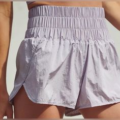 Free People Movement Way Home Shorts W Liner Moonlight Mauve L Nwot Lightweight Summer Workout Bottoms, Lightweight Athleisure Bottoms For Spring, Way Home Shorts, Free People Shorts, White Halter Maxi Dress, The Way Home, Free People Movement, Elastic Waist Shorts, Fp Movement