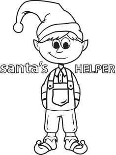 FREE Printable Elf Coloring Page for Kids Book Carving, Elf Coloring Pages, Prek Christmas, Elf Coloring, Elf Images, Kids Christmas Coloring Pages, Super Coloring Pages, Xmas Drawing, Free Halloween Coloring Pages