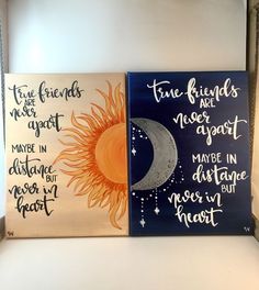 Friend Painting Ideas, Best Friend Canvas, Canvas Painting Quotes, Art Mini Toile, Friend Canvas, Diy Christmas Paintings, Paintings Easy