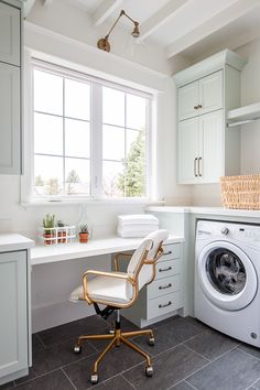 an instagram photo of a washer and dryer in a white laundry room