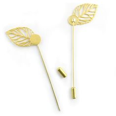 PRICES MAY VARY. Type: 20pcs Brooch Stick Pin.Color: Gold. Size:Pin length:7cm,Total length:7.5 cm. Made of high quality material,fine workmanship,simple design,durable to use. Great jewelry findings accessories,apply to clothing,handmade ornaments. Application:Brooches for men and women dresses hat decoration,DIY jewelry brooches findings,safety pins for collar,lapel. Type: Leaf Brooch Round Tray Stick Lapel Pin
 Color: Gold Tone
 Needle length:7cm
 Total length:7.5 cm.
 Fit for:Brooch Pin,Coll Lapel Pins Diy, Ladies Dress Hats, Pin Diy, Handmade Jewelry Findings, Hat Decoration, Collar Pins, Leaf Brooch, Diy Jewelry Findings, Safety Pins