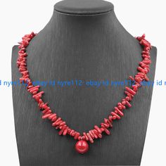 Store Categories Store Categories Other Natural Red Coral Chip Beads 14mm Coral Red Shell Pearl Pendant Necklace 14-26" Product Description Item Description: Size: 5-8/14mm Quantity: 1 Pcs Length: 14-26" Condition: New If you want to buy more , please contact us . Thanks !   &&&&: Sale the items does not include box.       Payment We accept only PayPal payment. A non-payment dispute will be opened if full payment is not received after 14 days of auction. Delivery details Item will be shipped wit Red Coral Jewelry With 8mm Beads, Red 8mm Bead Necklace, Gift Red Coral Necklaces With 8mm Beads, Red Pearl Necklace With Gemstone Beads, Red Necklaces With 8mm Beads For Jewelry Making, Red Crystal Necklace With Gemstone Beads, Red Crystal Necklaces With Gemstone Beads, Gift Red Pearl Necklace With Polished Beads, Red Pearl Necklace With Polished Beads As A Gift