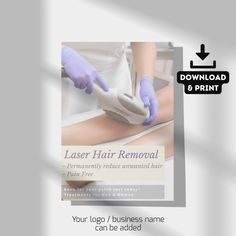 Laser Hair Removal Slogans, Laser Hair Removal Marketing Ads, Make Up Poster, Beauty Salon Flyer, Waxing Salon, Eyeliner Tattoo, Beauty Posters, Ipl Hair Removal, Beauty Parlor